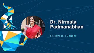 Porträt und Name von Dr. Nirmala Padmanabhan